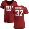 Women's Gary Brightwell Name & Number Slim Fit T-Shirt - Red