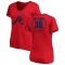 Women's Gary Matthews RBI Slim Fit V-Neck T-Shirt - Red