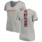 Women's Geno Atkins Backer V-Neck T-Shirt - Ash