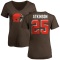 Women's George Atkinson Name & Number Slim Fit T-Shirt - Brown