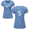 Women's George Brett Name & Number T-Shirt - Light Blue