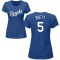 Women's George Brett Name & Number T-Shirt - Royal