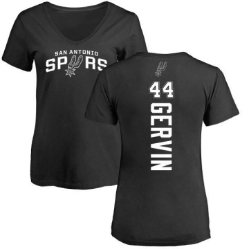 Women's George Gervin Backer T-Shirt - Black