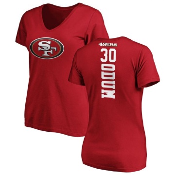 Women's George Odum Backer Slim Fit T-Shirt - Red