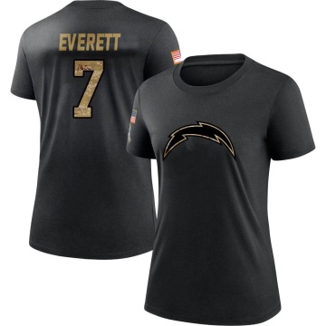Women's Gerald Everett 2020 Salute To Service Performance T-Shirt - Black