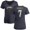 Women's Gerald Everett Name & Number Slim Fit V-Neck T-Shirt - Navy