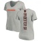 Women's Gervon Dexter Sr. Backer V-Neck T-Shirt - Ash