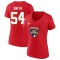 Women's Givani Smith 2023 Stanley Cup Final Name & Number V-Neck T-Shirt - Red