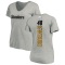 Women's Godwin Igwebuike Backer V-Neck T-Shirt - Ash
