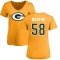 Women's Greer Martini Name & Number Slim Fit T-Shirt - Gold