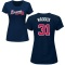 Women's Greg Maddux Name & Number T-Shirt - Navy
