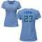 Women's Greg Vaughn Name & Number T-Shirt - Light Blue