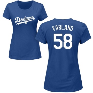 Women's Gus Varland Name & Number T-Shirt - Royal