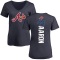 Women's Hank Aaron Backer Slim Fit T-Shirt - Navy