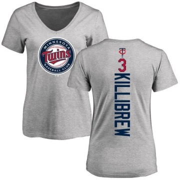 Women's Harmon Killibrew Backer Slim Fit T-Shirt - Ash