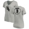 Women's Harold Baines RBI Slim Fit V-Neck T-Shirt - Heathered Gray