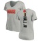 Women's Hassan Hall Backer V-Neck T-Shirt - Ash