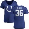 Women's Henry Black Name & Number Slim Fit T-Shirt - Royal