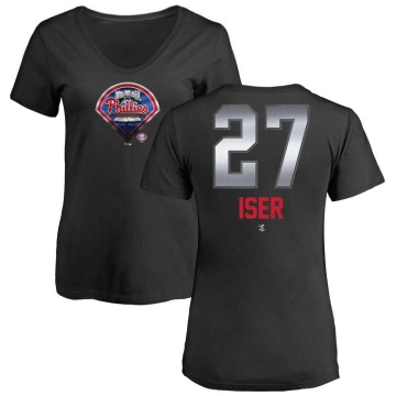 Women's Herbert Iser Midnight Mascot V-Neck T-Shirt - Black