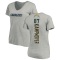 Women's Hunter Kampmoyer Name & Number Slim Fit V-Neck T-ShirtHeather - Gray