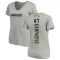 Women's Hunter Kampmoyer Name & Number Slim Fit V-Neck T-ShirtHeather - Gray