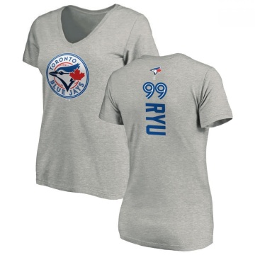 Women's Hyun Jin Ryu Backer Slim Fit T-Shirt - Ash