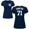Women's Ian Hamilton Name & Number T-Shirt - Navy