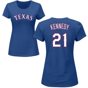 Women's Ian Kennedy Name & Number T-Shirt - Royal