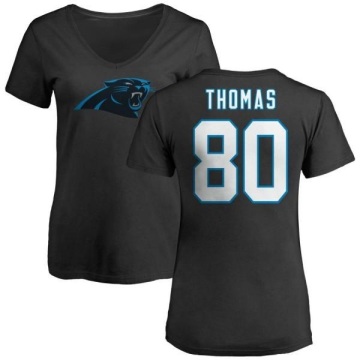 Women's Ian Thomas Name & Number Slim Fit T-Shirt - Black