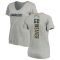 Women's Isaac Weaver Name & Number Slim Fit V-Neck T-ShirtHeather - Gray