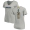 Women's Isaiah Spiller Name & Number Slim Fit V-Neck T-ShirtHeather - Gray