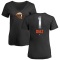 Women's Isan Diaz Midnight Mascot V-Neck T-Shirt - Black