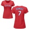 Women's Ivan Rodriguez Name & Number T-Shirt - Red