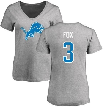 Women's Jack Fox Name & Number Slim Fit T-Shirt - Ash