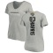 Women's Jacob Harris Backer V-Neck T-Shirt - Ash