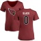 Women's Jacob Slade Name & Number Slim Fit T-Shirt - Maroon