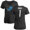 Women's Jahmyr Gibbs Name & Number Slim Fit T-Shirt - Black