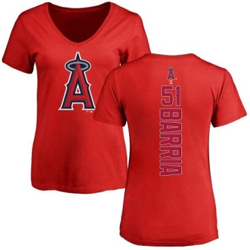 Women's Jaime Barria Backer Slim Fit T-Shirt - Red