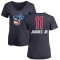 Women's Jaime Jaquez Jr. Name and Number Banner Wave V-Neck T-Shirt - Navy