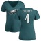 Women's Jake Elliott Name & Number Slim Fit T-Shirt - Green