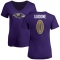 Women's Jake Guidone Name & Number V-Neck T-Shirt - Purple