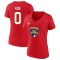 Women's Jakub Kos 2023 Stanley Cup Final Name & Number V-Neck T-Shirt - Red