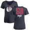 Women's Jakub Pour Name and Number Banner Wave V-Neck T-Shirt - Navy