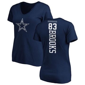 Women's Jalen Brooks Backer T-Shirt - Navy