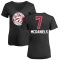 Women's Jalen McDaniels Name and Number Banner Wave V-Neck T-Shirt - Black