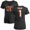 Women's Ja'Marr Chase Name & Number Slim Fit T-Shirt - Black