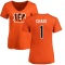 Women's Ja'Marr Chase Name & Number Slim Fit T-Shirt - Orange