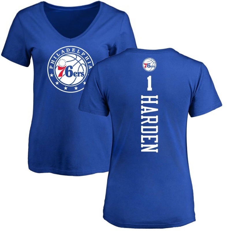 Women's James Harden Backer T-Shirt - Royal - Tshirtsedge