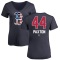 Women's James Paxton Name and Number Banner Wave V-Neck T-Shirt - Navy