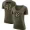 Women's James Pierre Legend Salute to Service Scoop Neck T-Shirt - Olive